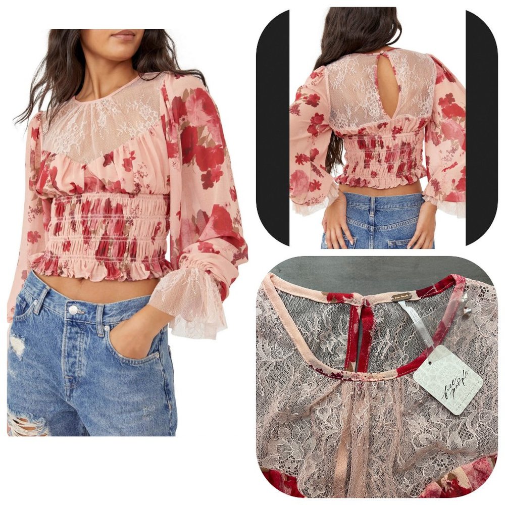 NWT Free people Daphne Blouse